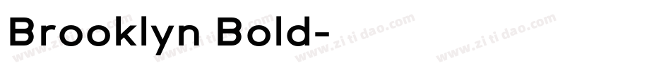 Brooklyn Bold字体转换